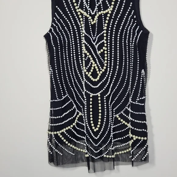 Moulinette Soeurs Anthropoligie Beaded Tank Top - Picture 4 of 12